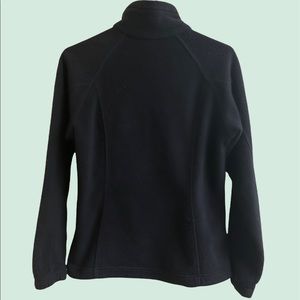black columbia fleece zip up jacket in size medium